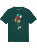wat? Apparel T-Shirt Balloon Spaceman in Dunkelgrün