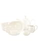Seltmann Weiden 15-tlg. Teeservice Savona Fine Diamond in in creme