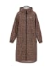 Schmuddelwedda Women Coat in dark beige black leo