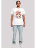 F4NT4STIC T-Shirt Tom und Jerry Rocket Prank in weiß