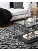 Beliani Kurzflor CIZRE in Grau/Schwarz - (W) 160 x (H) 1 x (L) 230 cm