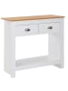 FineBuy Konsolentisch in Weiß / Spanplatte / 85x35x76