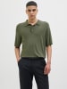 Jack & Jones Gestricktes Polo in Four Leaf Clover