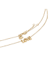 Echtzeit Halskette Love Letters in gold