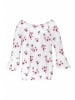 Kidsworld Carmenshirt in weiß geblümt