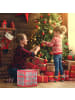 relaxdays 2 x Weihnachtskugel-Aufbewahrungsbox in Transparent/ Rot - (B)30x(H)31x(T)30 cm