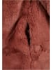 Urban Classics Urban Classics Damen Girls Hooded Teddy Coat in darkrose