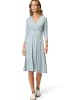 Zero  Jerseykleid mit Wickeloptik in BlueCream
