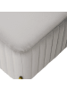 Beliani Bettbank UTAH in Grau/Gold - (W) 91 x (H) 43 x (L) 47 cm