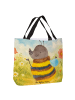 Mr. & Mrs. Panda Shopper Hummel flauschig Design ohne Spruch in Weiß