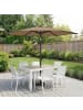 SONGMICS Sonnenschirm Sheld in Taupe - (H)239 x Ø270 cm