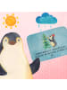 Mr. & Mrs. Panda Badvorleger Pinguin Weihnachtsbaum mit Spruch in Eisblau