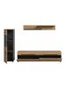 ebuy24 Regalsystem Canu (2-teilig) Eiche 221 x 33 cm