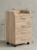 KADIMA DESIGN Rollcontainer WL5.749 40x70,5x33cm , Schreibtisch-Container in Sonoma