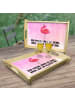 Mr. & Mrs. Panda tablett für bett Flamingo Stolz mit Spruch in Aquarell Pink