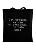 Mr. & Mrs. Panda Tasche Ich brauche keinen Superhelden.... mit S... in Schwarz
