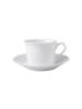 Villeroy & Boch 2er Set Cappuccino Tasse mit Untertasse Cellini in 270 ml in weiß