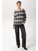 Aniston CASUAL Strickpullover in hellgrau-schwarz