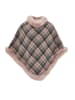 Usha Women Poncho in Rosa Schwarz