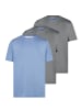Redmond T-Shirt Basic in Grau / blau