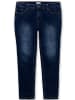 sheego Stretch-Jeans in dark blue denim
