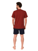 NORMANN Shorty Schlafanzug kurzarm Pyjama - 84249 in rot