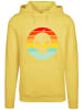 F4NT4STIC Hoodie Alien Retro Sonnenuntergang in taxi yellow