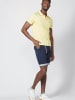 KOROSHI KURZARM POLOSHIRT PIQUE in LIMON / ZITRONENGELB