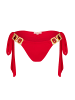 Moda Minx Bikini Bottom Boujee Tie Side Brazilian Bikini Bottom in Red
