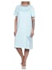 NORMANN kurzarm Nachthemd Knopfleiste am Hals - 79222 in hellblau