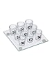 relaxdays TicTacToe Trinkspiel in Transparent