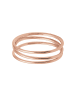 Elli Ring 925 Sterling Silber Spirale, Ring Set in Rosa