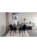 ebuy24 Essgruppe Silar 8 (5-teilig) Schwarz 90 x 120 cm
