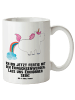 Mr. & Mrs. Panda XL Tasse Einhorn Pupsen mit Spruch in Weiß