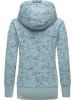 ragwear Sweatjacke Neska Zip Flowers in Stone Blue23