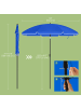 SONGMICS Sonnenschirm Sheld in Blau - (H)196 x Ø160 cm