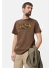 Camel Active T-Shirt aus reiner Baumwolle in Schlammbraun