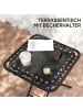 Outsunny Gartenliege Set in Schwarz 90L x 65B x 110H cm