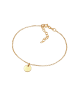 Elli Armband 925 Sterling Silber Geo, Kreis, Plättchen in Gold