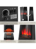 tectake Elektrokamin Soleil integriertes Thermostat, schwarz