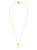 Elli Halskette 925 Sterling Silber Geo, Rechteck in Gold