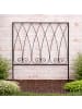 AltoBelli Rankgitter VALE Metall Zaun Antik Braun 50x45 cm