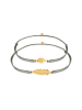 Elli Armband 925 Sterling Silber Feder in Gold