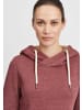 Oxmo Hoodie OXVicky Sweat Pile Hoodie Long in Rot