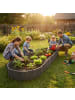 relaxdays Beeteinfassung in Dunkelgrau – (B)200 x (H)10 cm