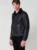 KOROSHI Kunstlederjacke in SCHWARZ
