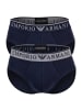 Emporio Armani Slip 2er Pack in Marine