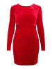 faina Damen Glitzerndes Samtkleid in Rot