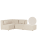 Beliani 4-tlg 3-Sitzer Sofa LEMVIG in Beige