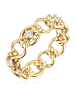 Glanzstücke München Ring aus Sterling Silber mit Zirkonia in gelbgold